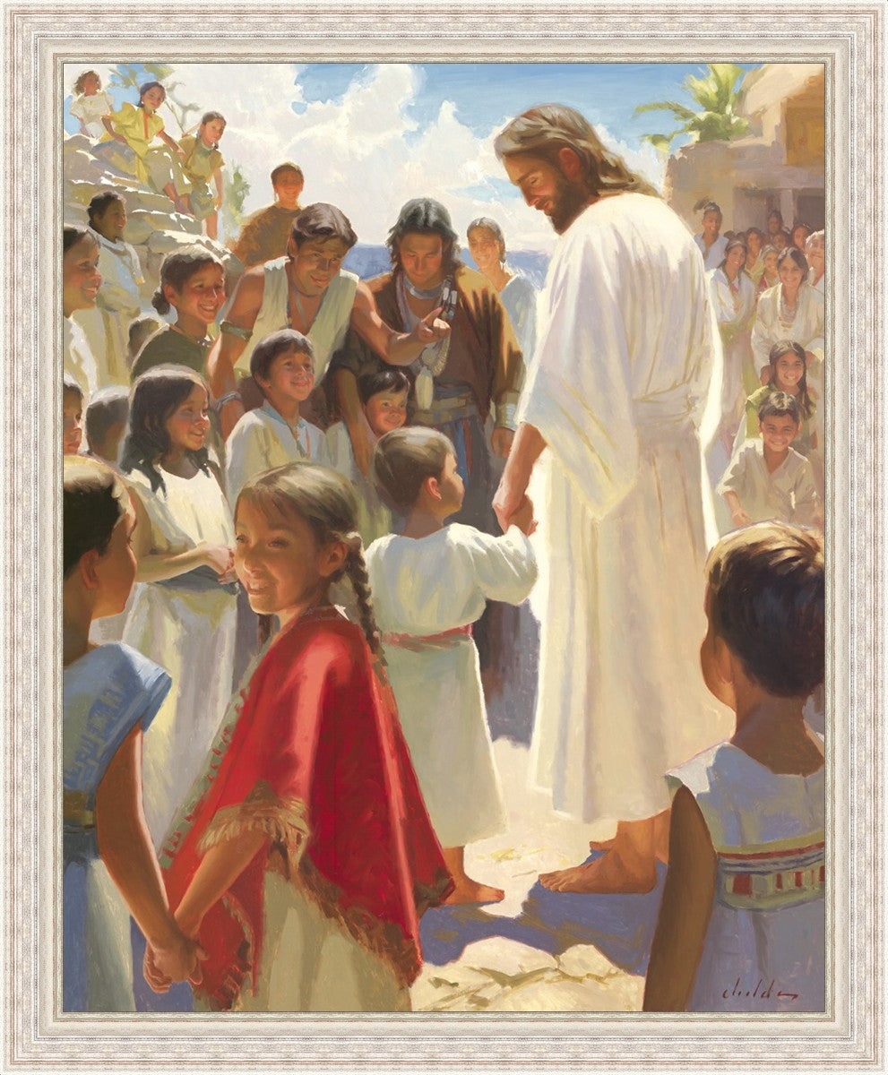 Jesus Stood in The Midst Large Wall Art