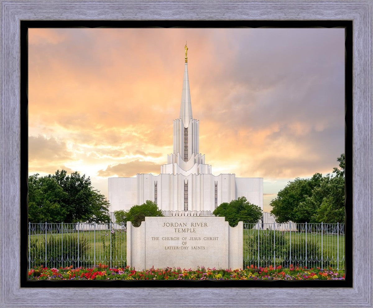 Jordan River Summer Sunset Gallery Wrap