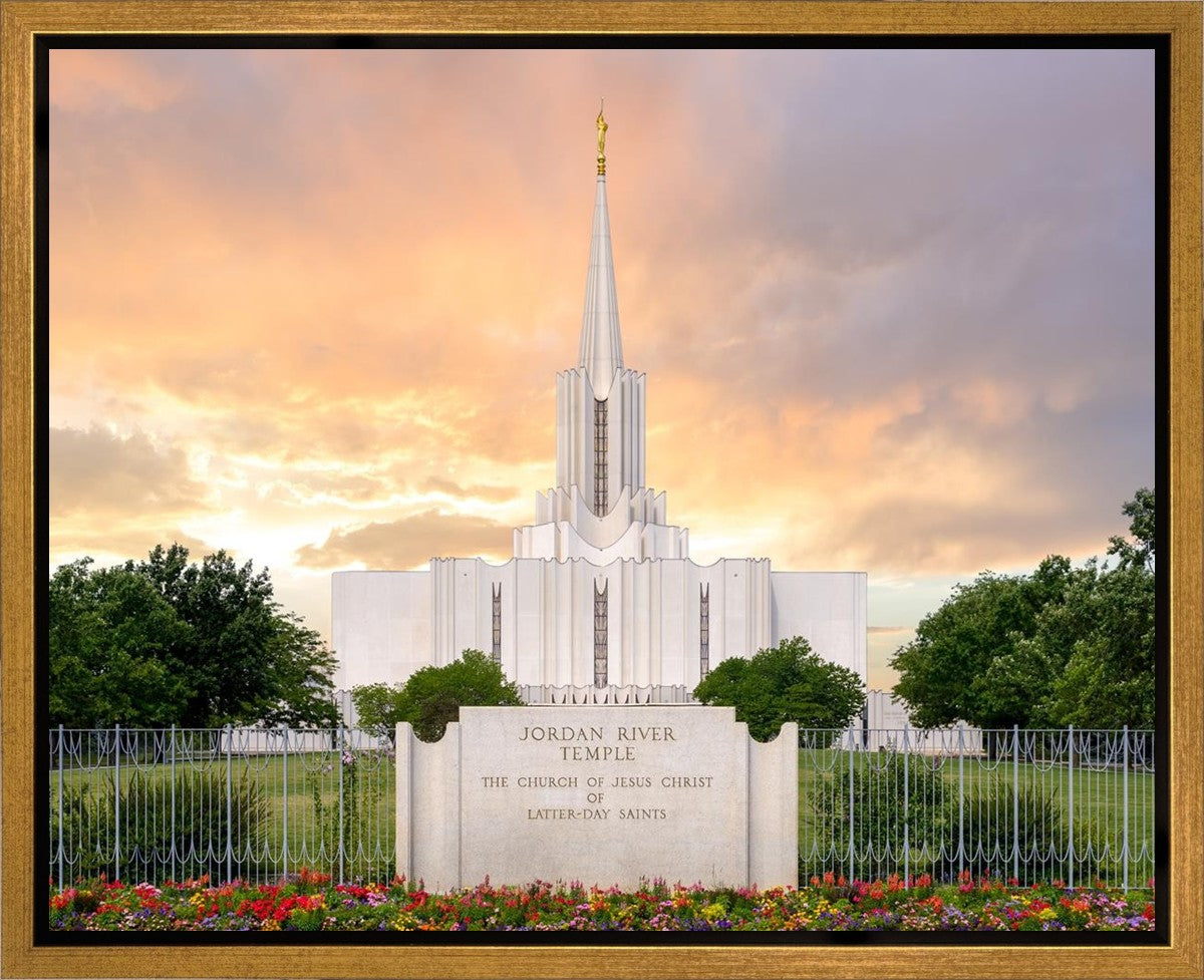 Jordan River Summer Sunset Gallery Wrap