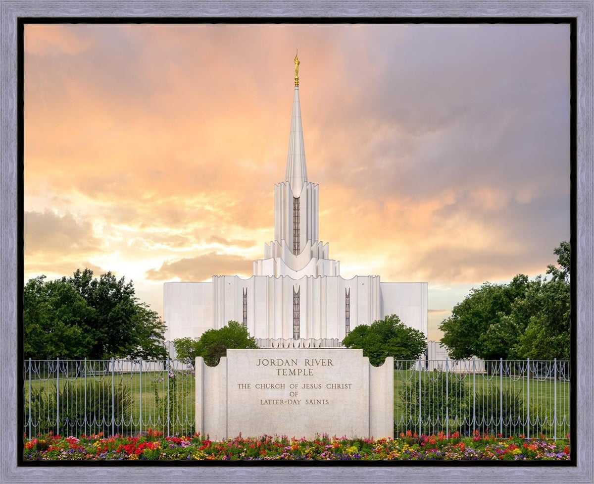 Jordan River Summer Sunset Gallery Wrap