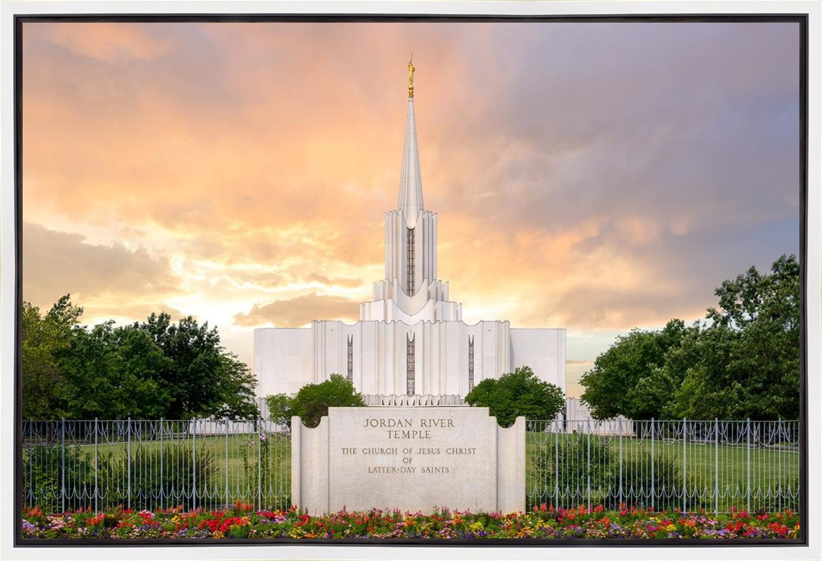 Jordan River Summer Sunset Gallery Wrap