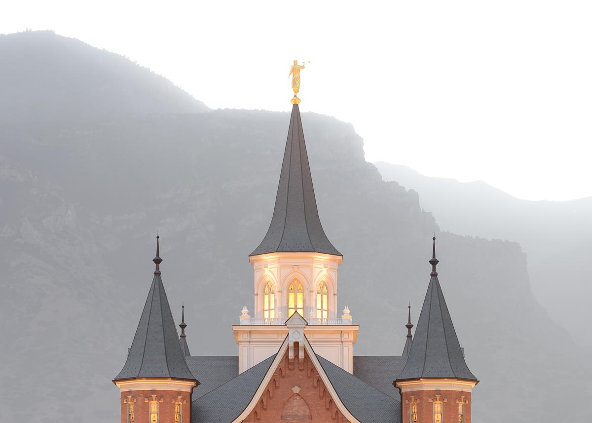 Provo City Center Morning Fog