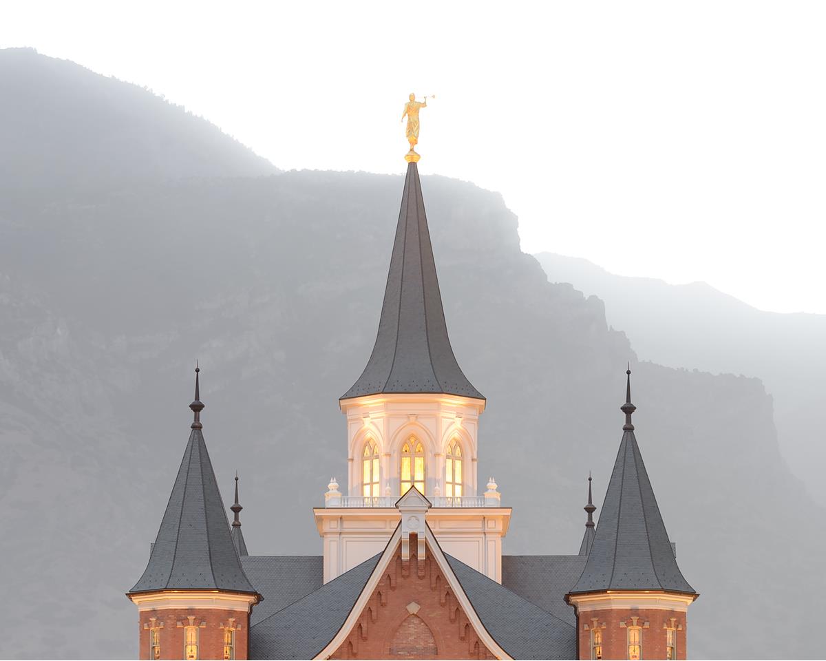 Provo City Center Morning Fog