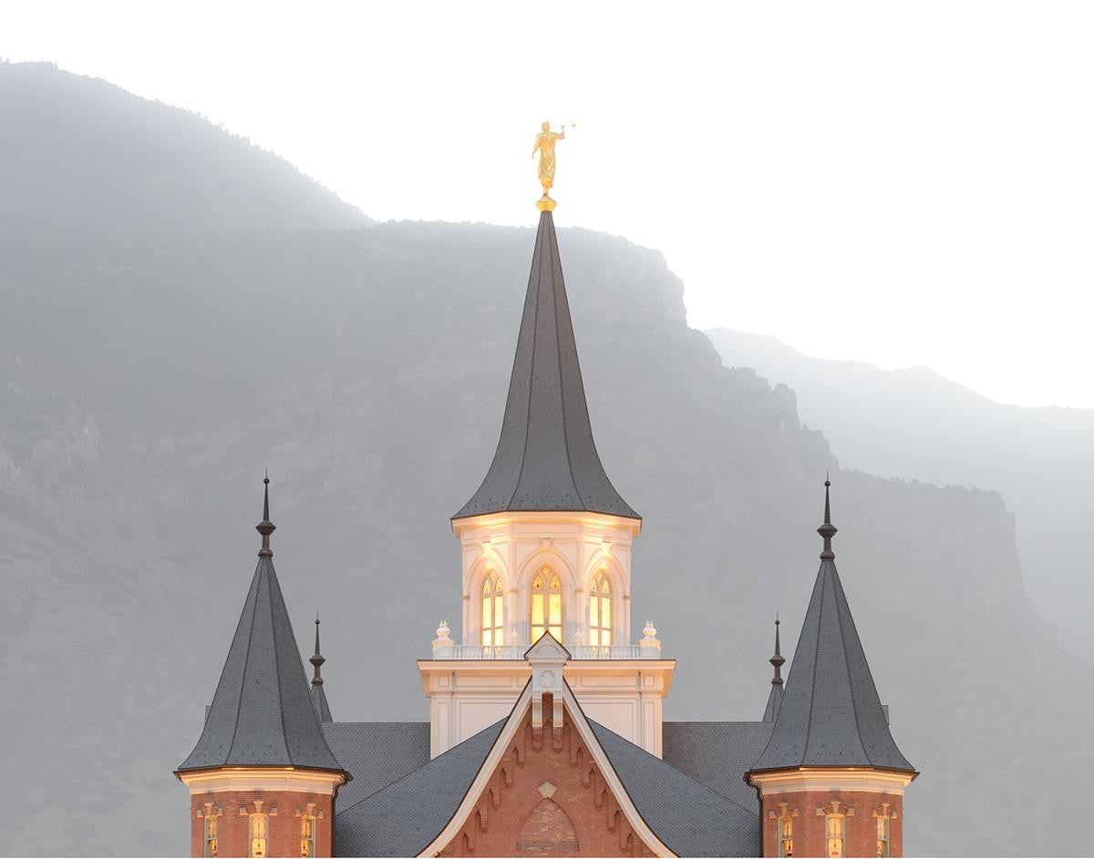 Provo City Center Morning Fog Gallery Wrap