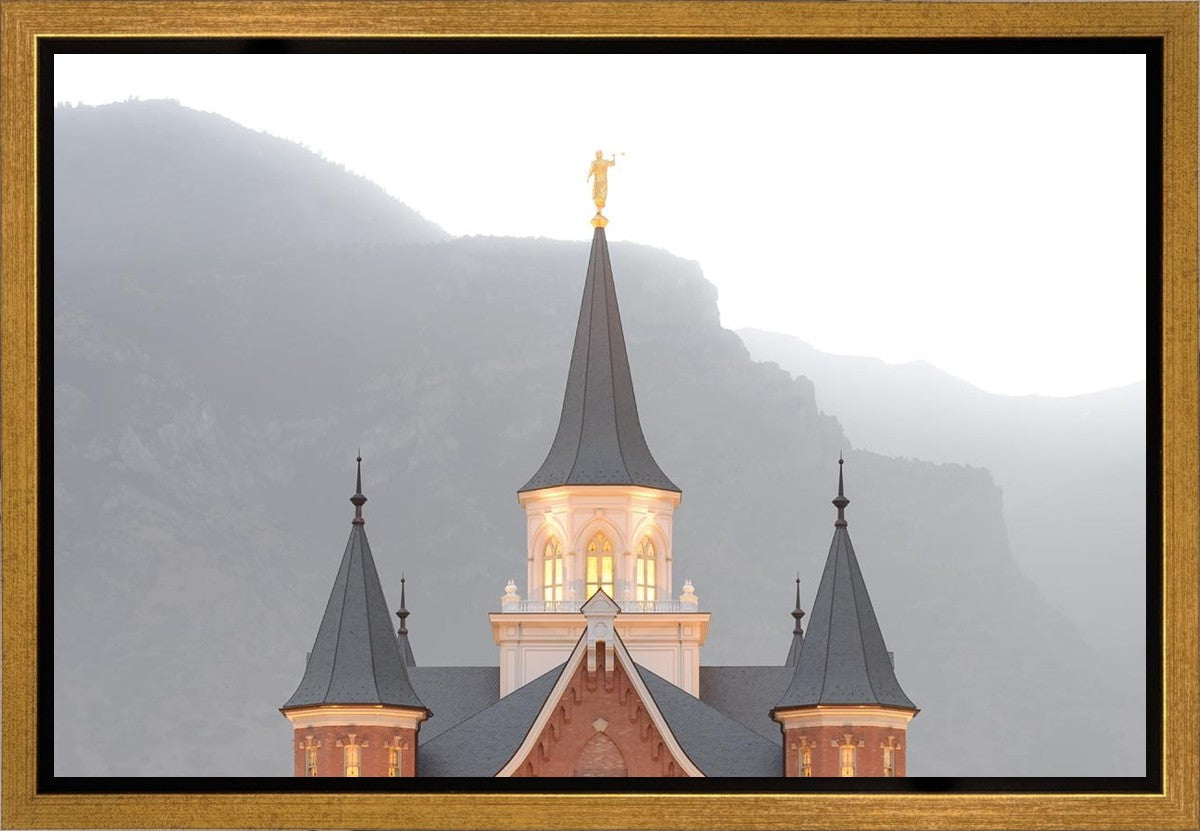 Provo City Center Morning Fog Gallery Wrap