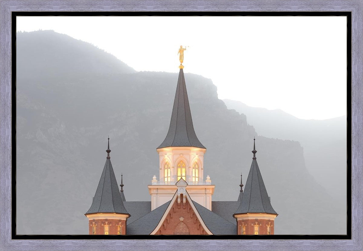 Provo City Center Morning Fog Gallery Wrap