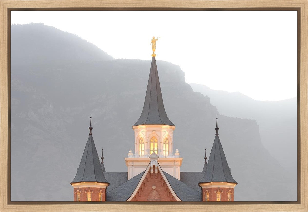 Provo City Center Morning Fog Gallery Wrap