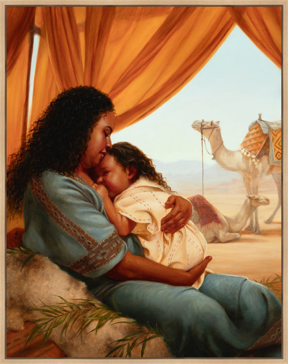 The Nurture of a Mother in the Wilderness Large Wall Art Gallery Wrap