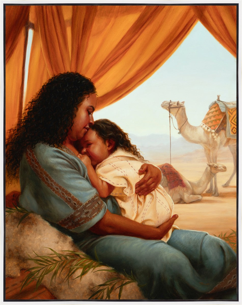 The Nurture of a Mother in the Wilderness Large Wall Art Gallery Wrap