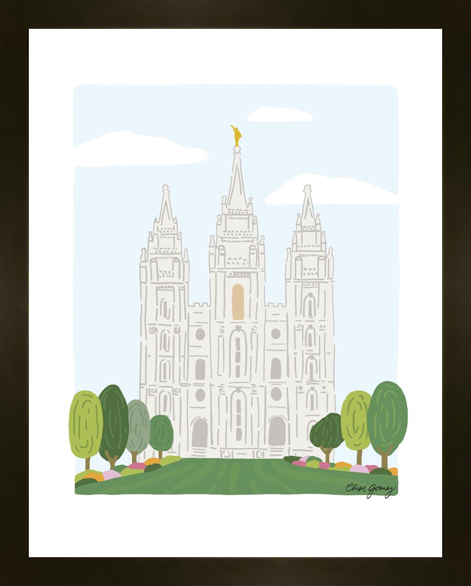Salt Lake City Temple Faux Mat