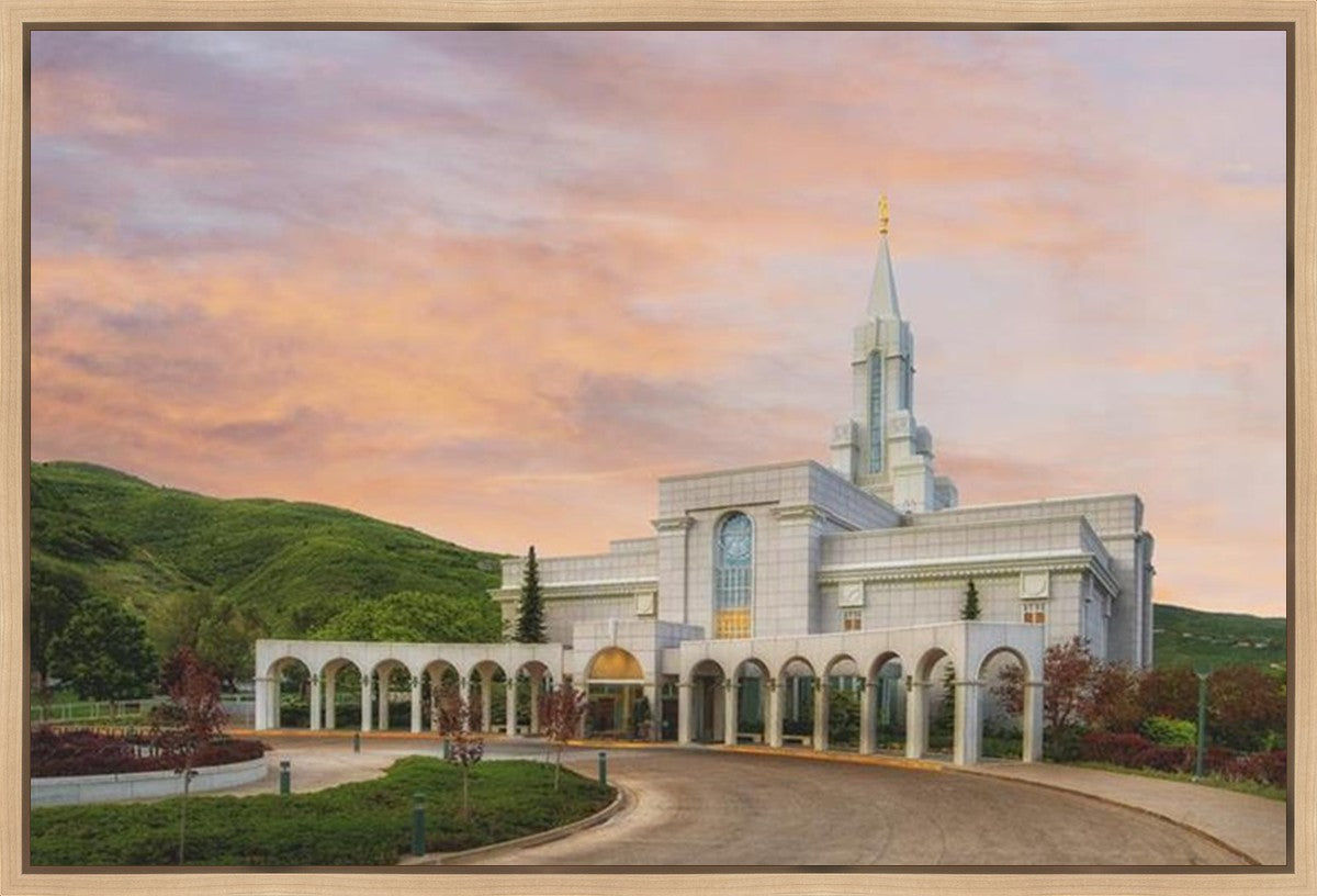 Bountiful Temple 14 Gallery Wrap