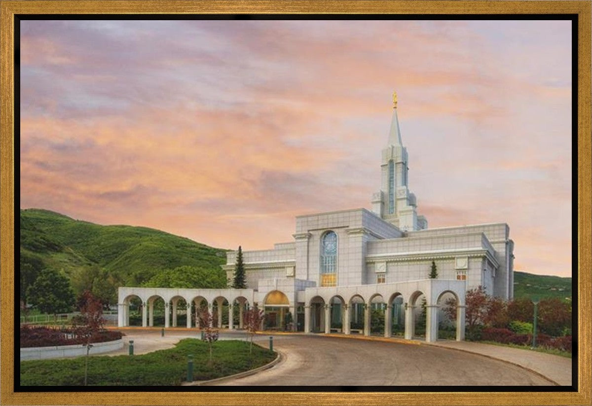 Bountiful Temple 14 Gallery Wrap