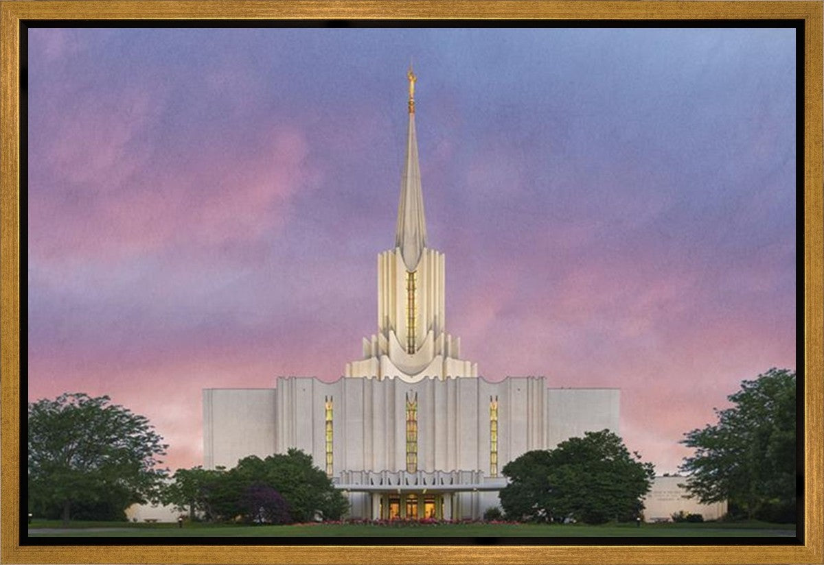 Jordan River Temple 01 Gallery Wrap