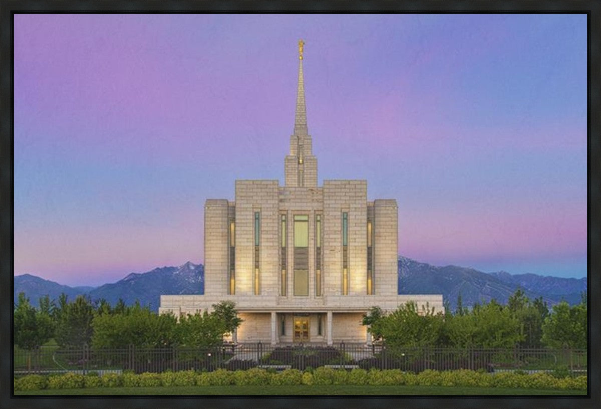 Oquirrh Mountain Temple 02 Gallery Wrap