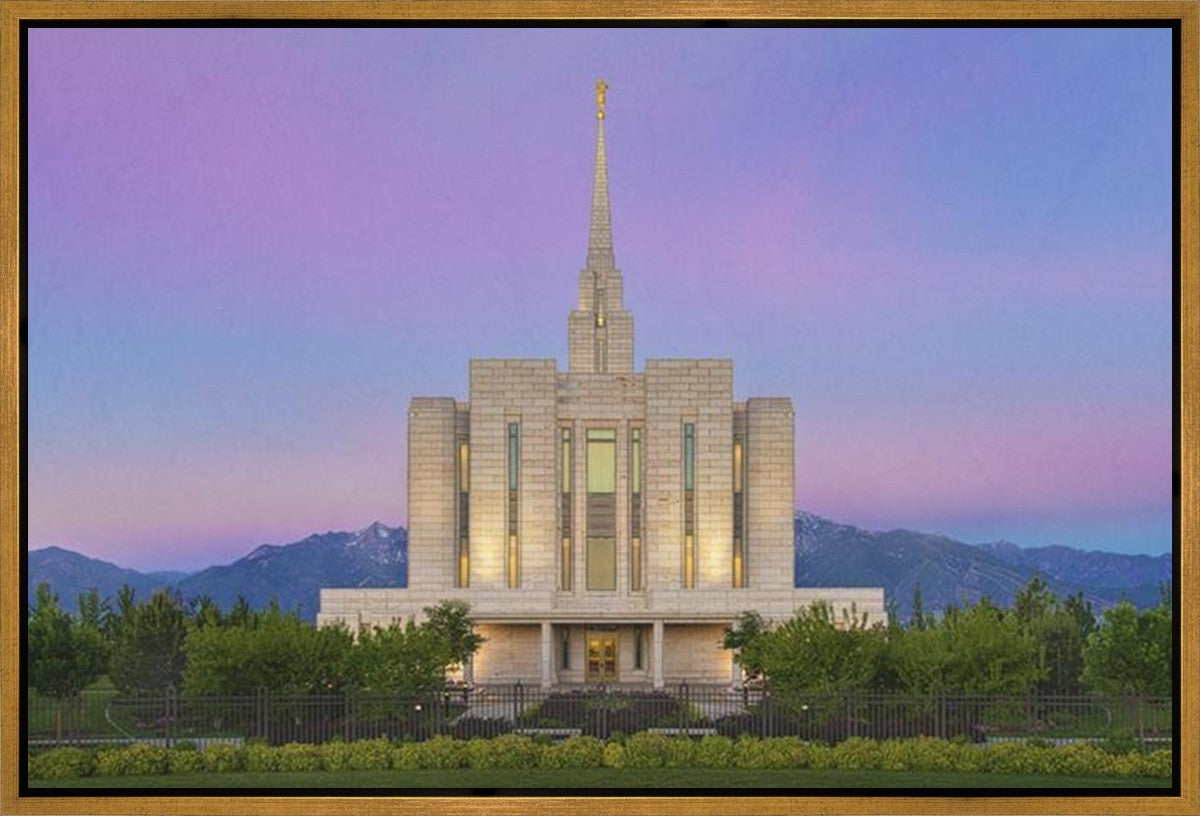 Oquirrh Mountain Temple 02 Gallery Wrap