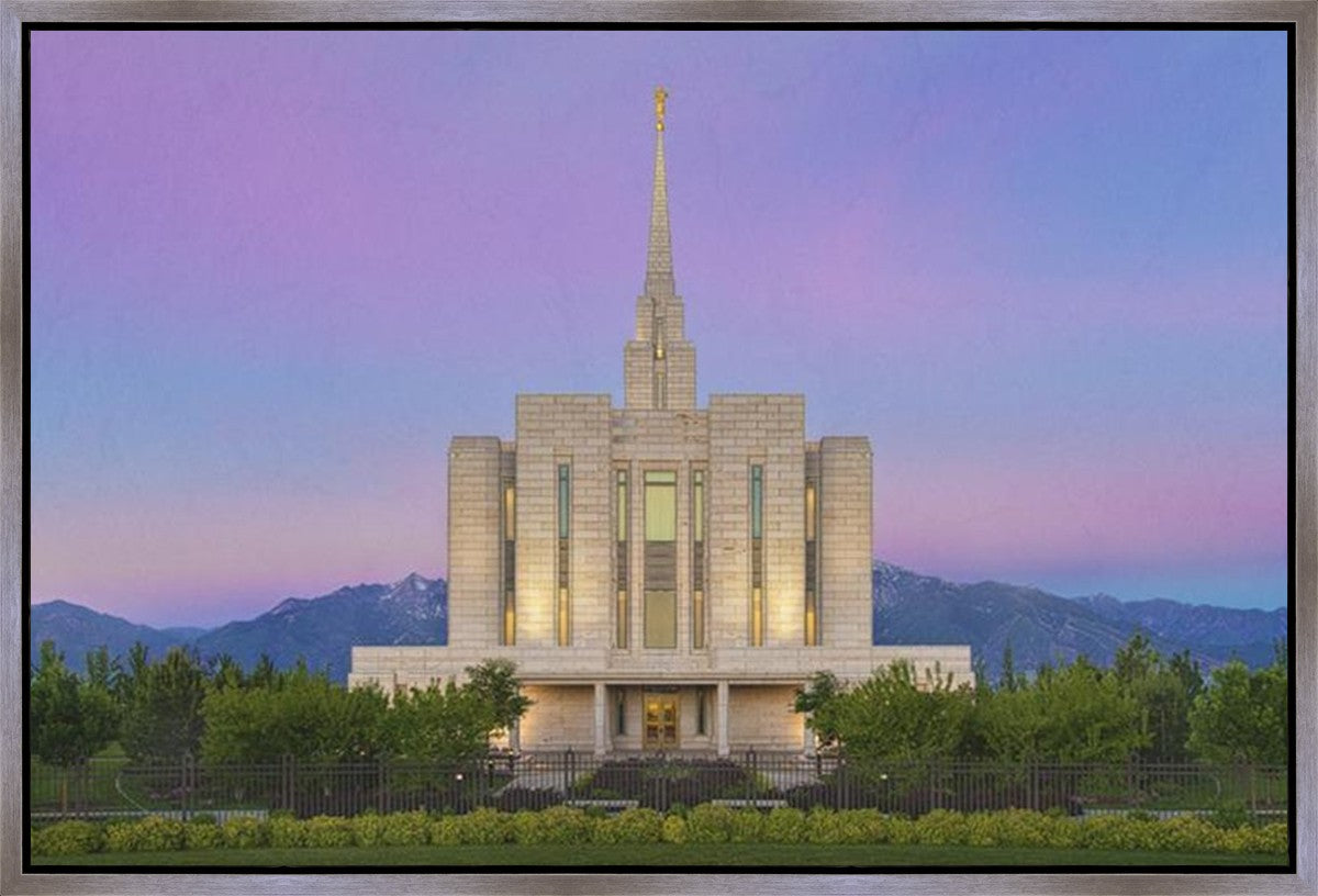 Oquirrh Mountain Temple 02 Gallery Wrap