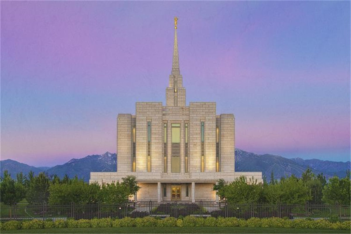 Oquirrh Mountain Temple 02 Gallery Wrap