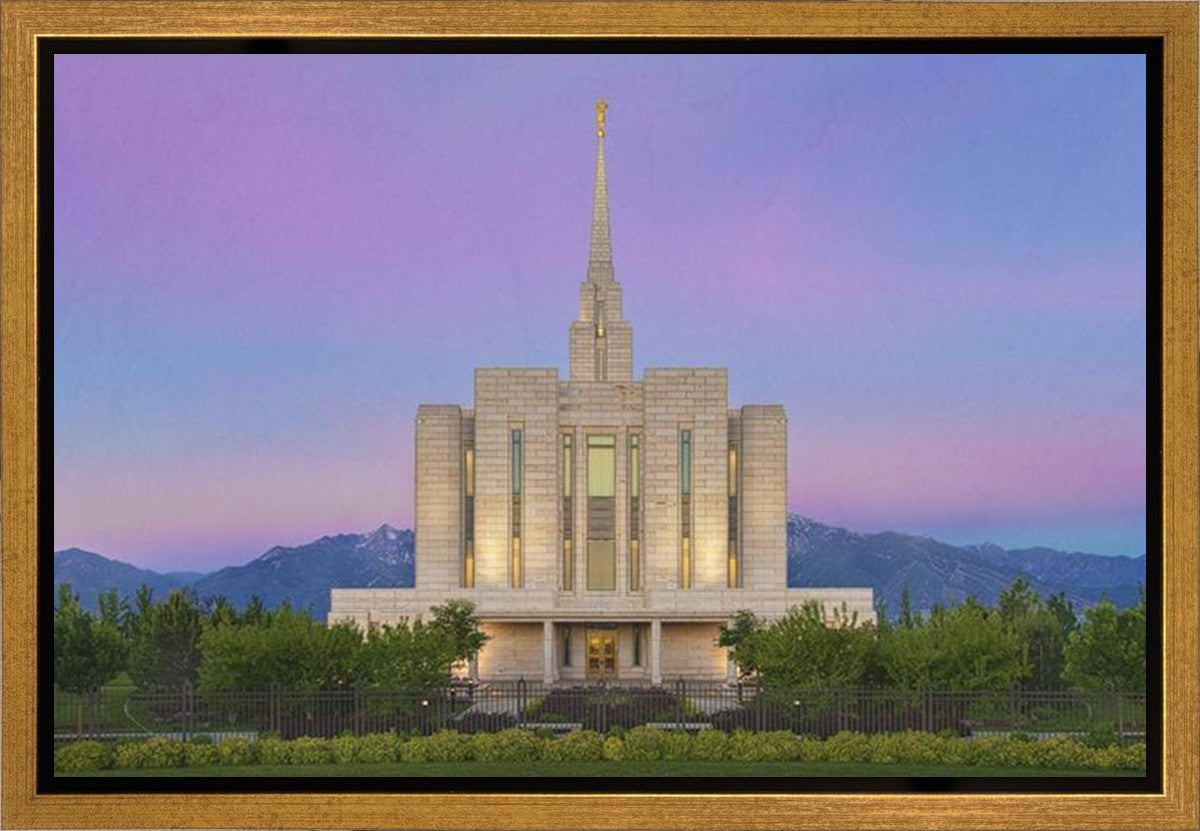 Oquirrh Mountain Temple 02 Gallery Wrap