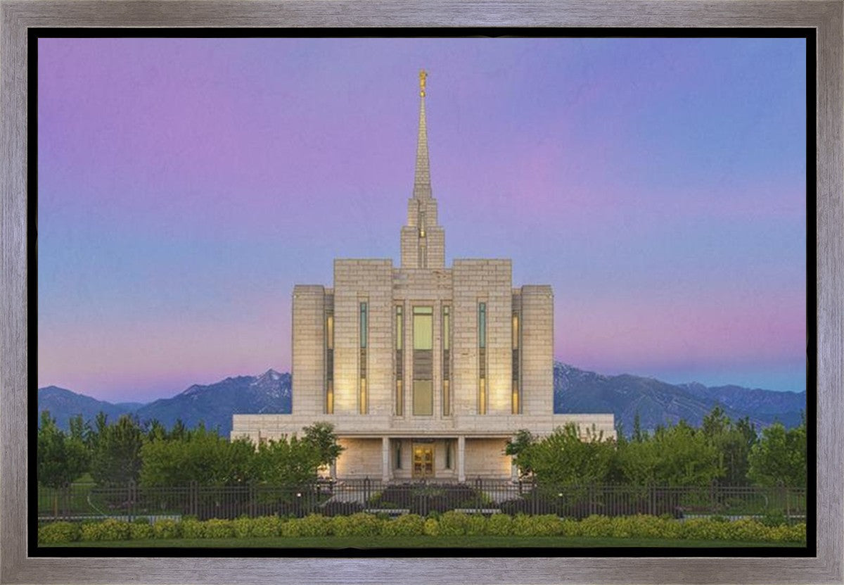 Oquirrh Mountain Temple 02 Gallery Wrap