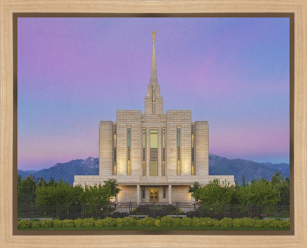 Oquirrh Mountain Temple 02 Gallery Wrap
