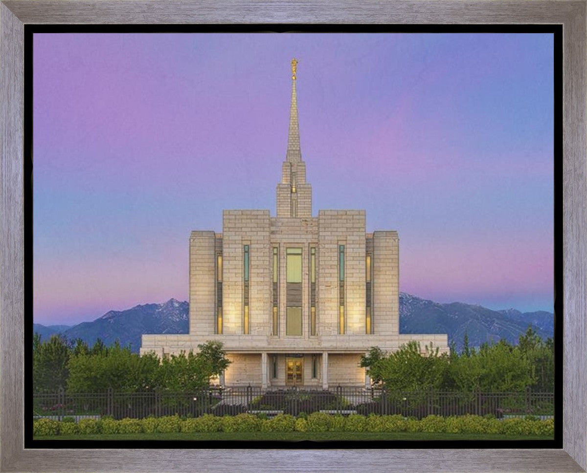 Oquirrh Mountain Temple 02 Gallery Wrap