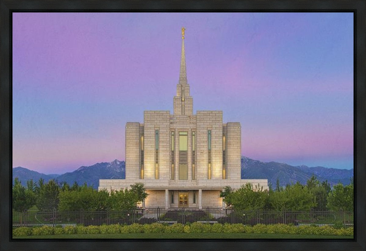 Oquirrh Mountain Temple 02 Gallery Wrap
