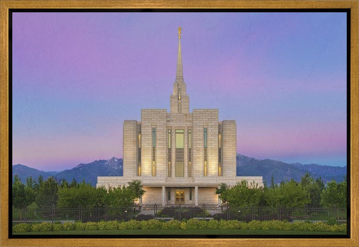 Oquirrh Mountain Temple 02 Gallery Wrap