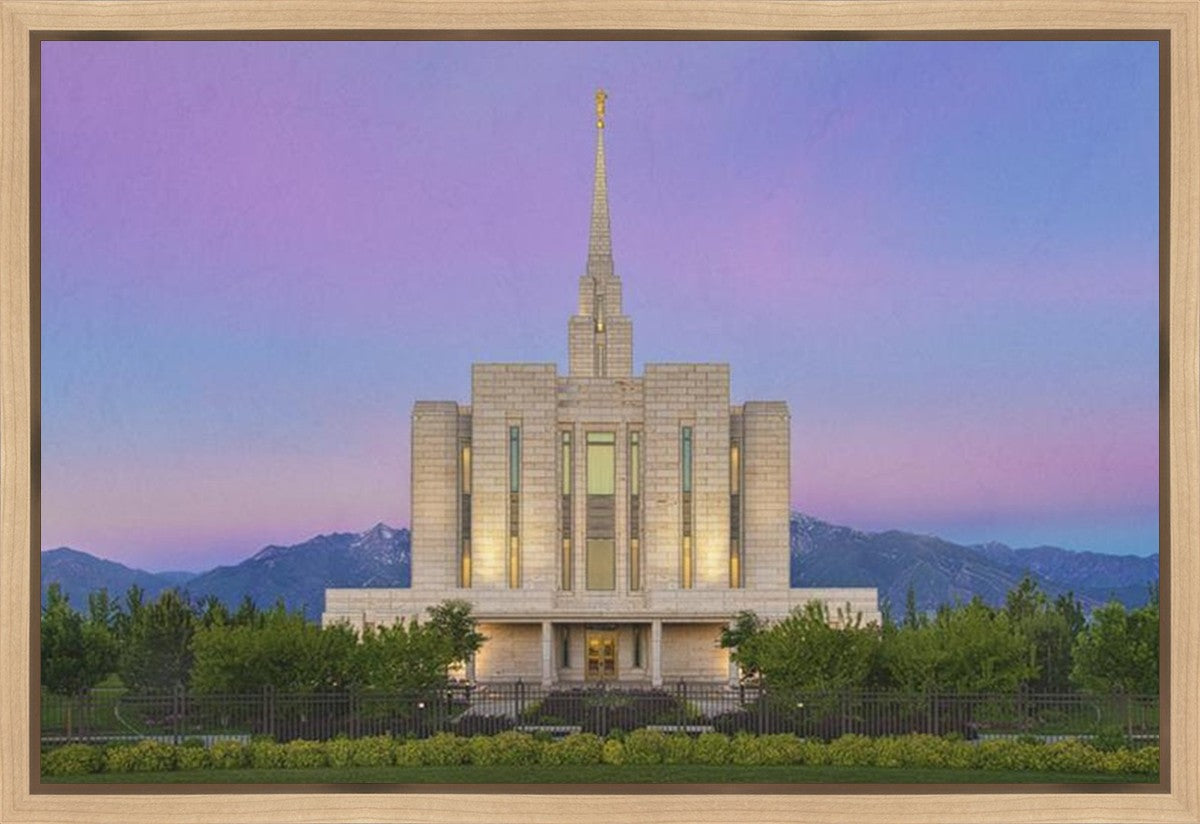 Oquirrh Mountain Temple 02 Gallery Wrap