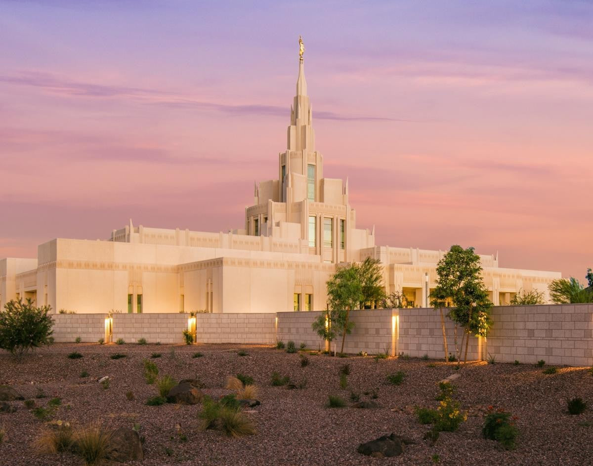 Phoenix Temple Dusk Gallery Wrap