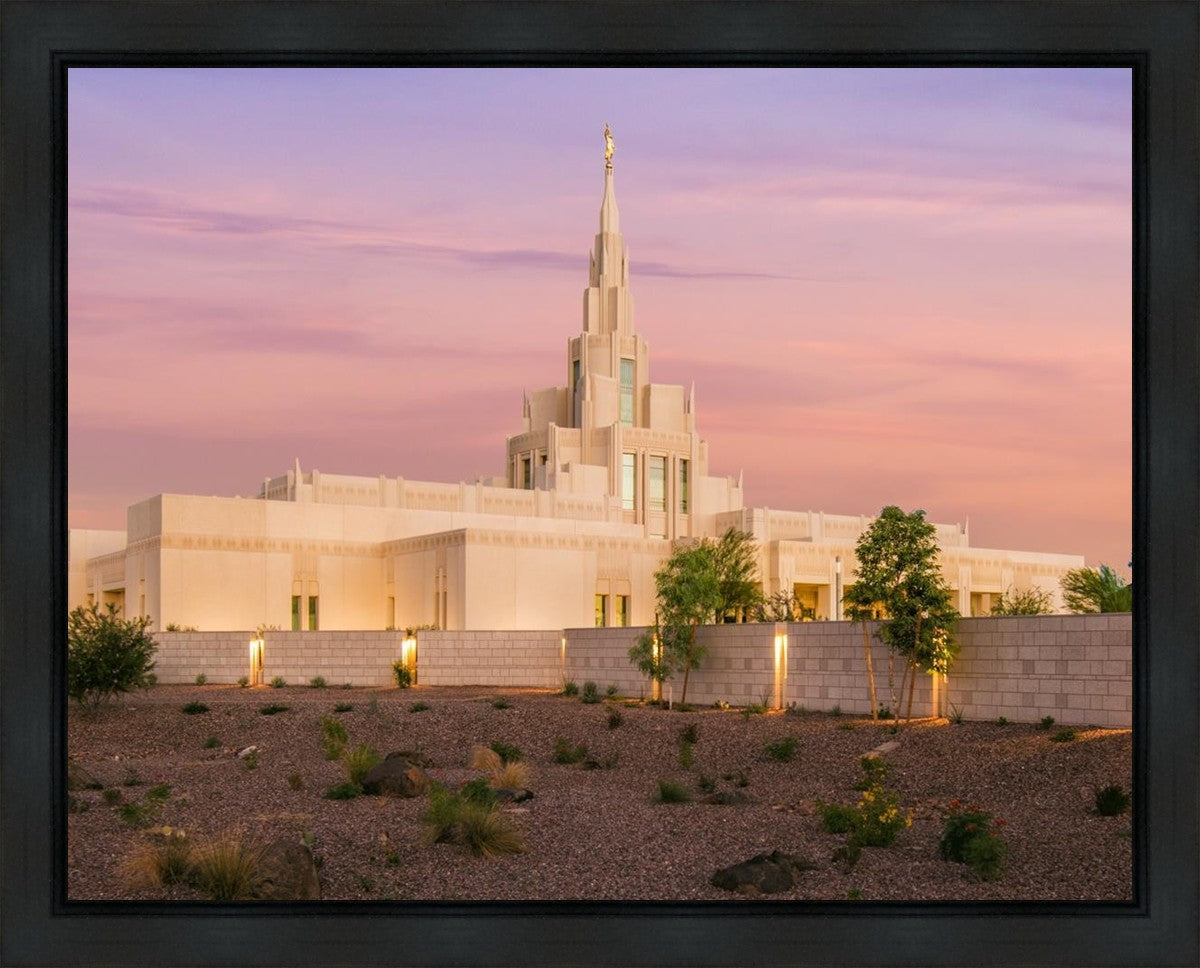 Phoenix Temple Dusk Gallery Wrap