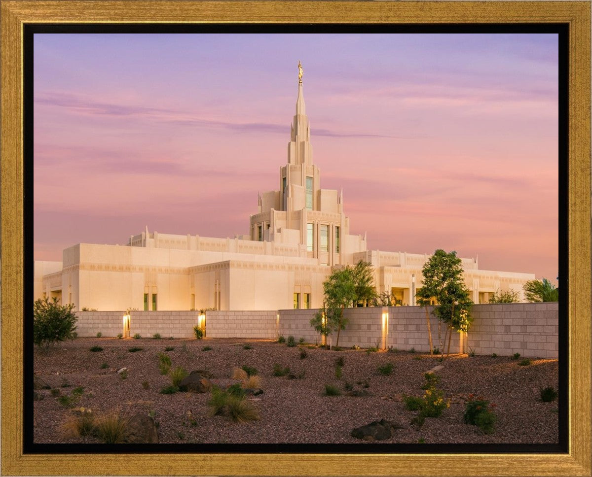 Phoenix Temple Dusk Gallery Wrap