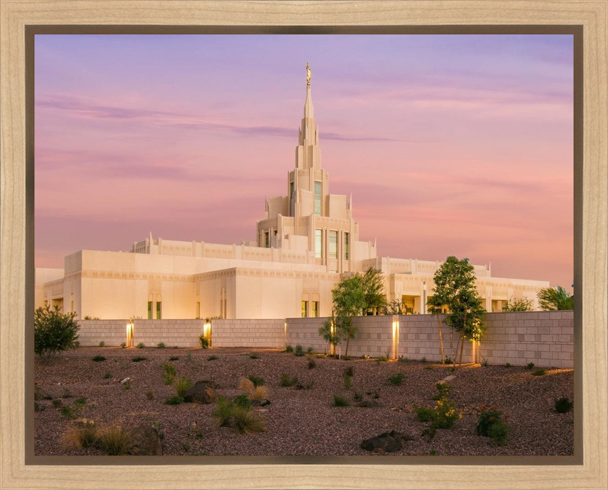 Phoenix Temple Dusk Gallery Wrap