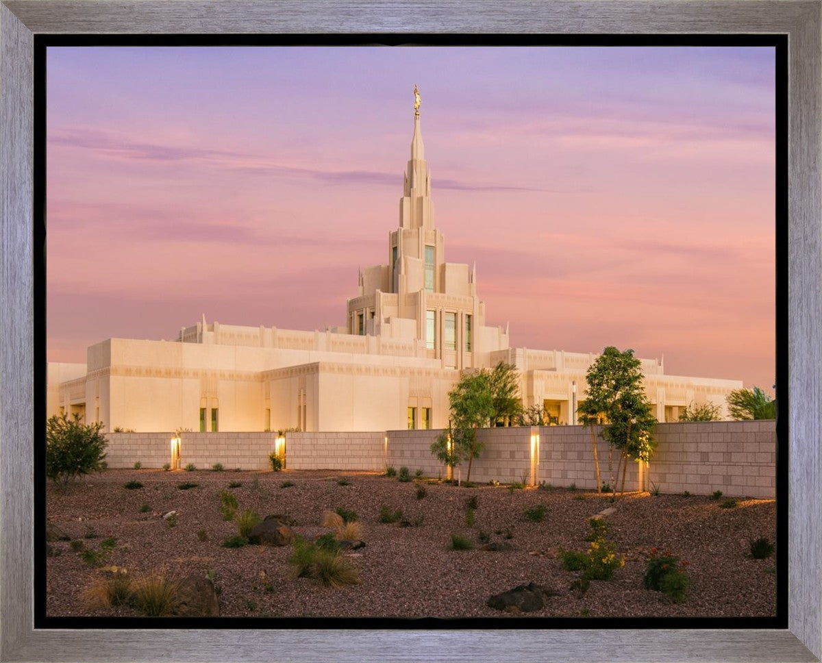 Phoenix Temple Dusk Gallery Wrap