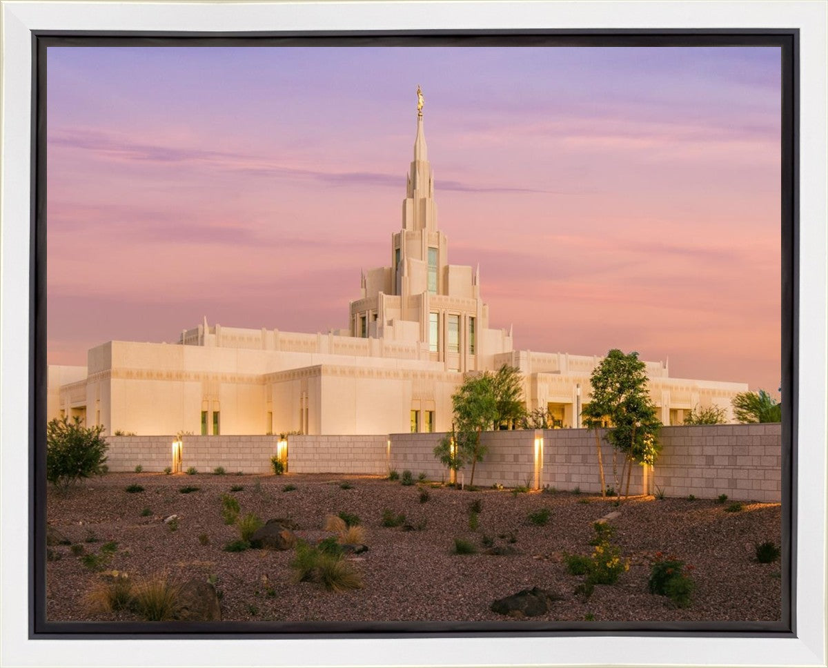 Phoenix Temple Dusk Gallery Wrap