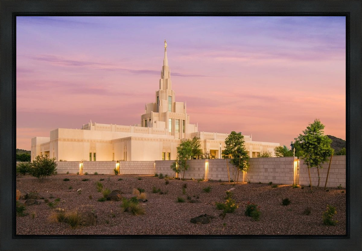 Phoenix Temple Dusk Gallery Wrap