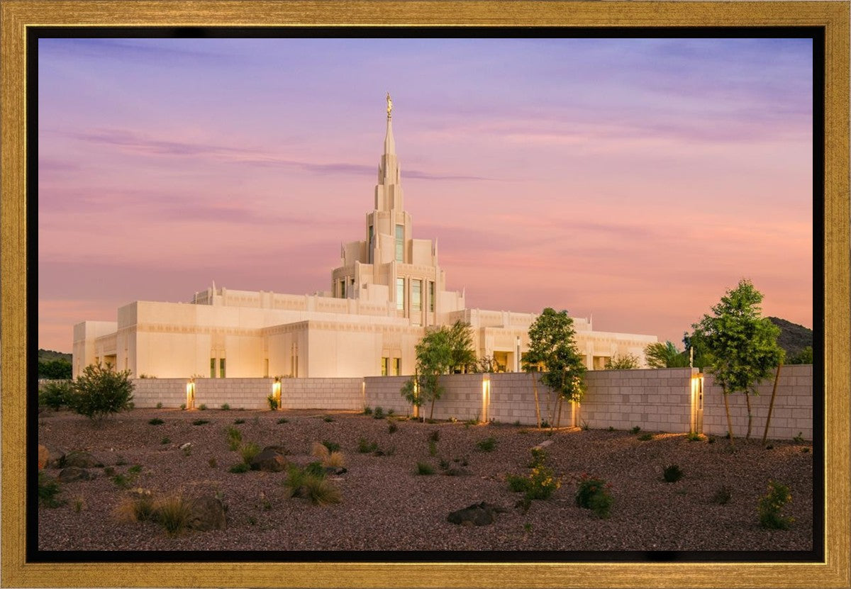 Phoenix Temple Dusk Gallery Wrap