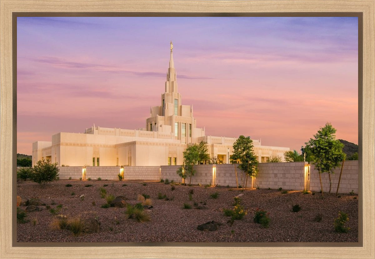 Phoenix Temple Dusk Gallery Wrap