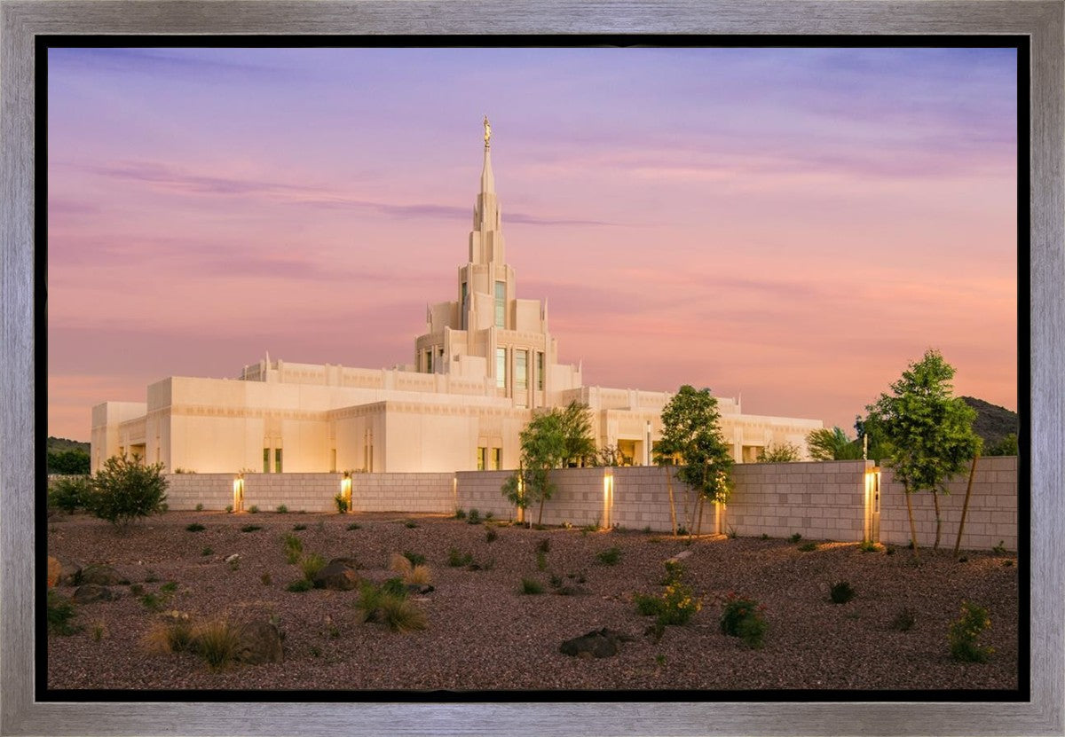 Phoenix Temple Dusk Gallery Wrap