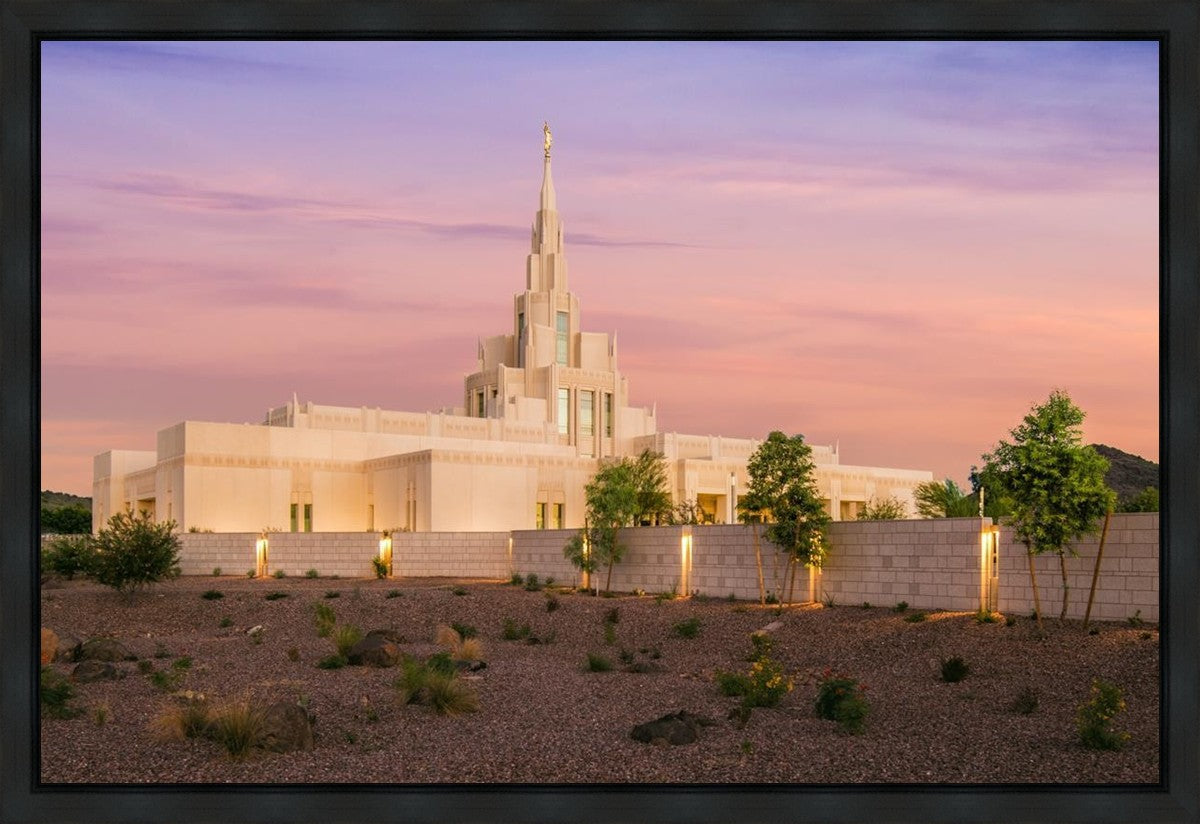 Phoenix Temple Dusk Gallery Wrap