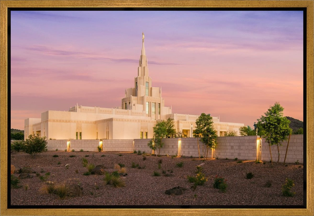 Phoenix Temple Dusk Gallery Wrap