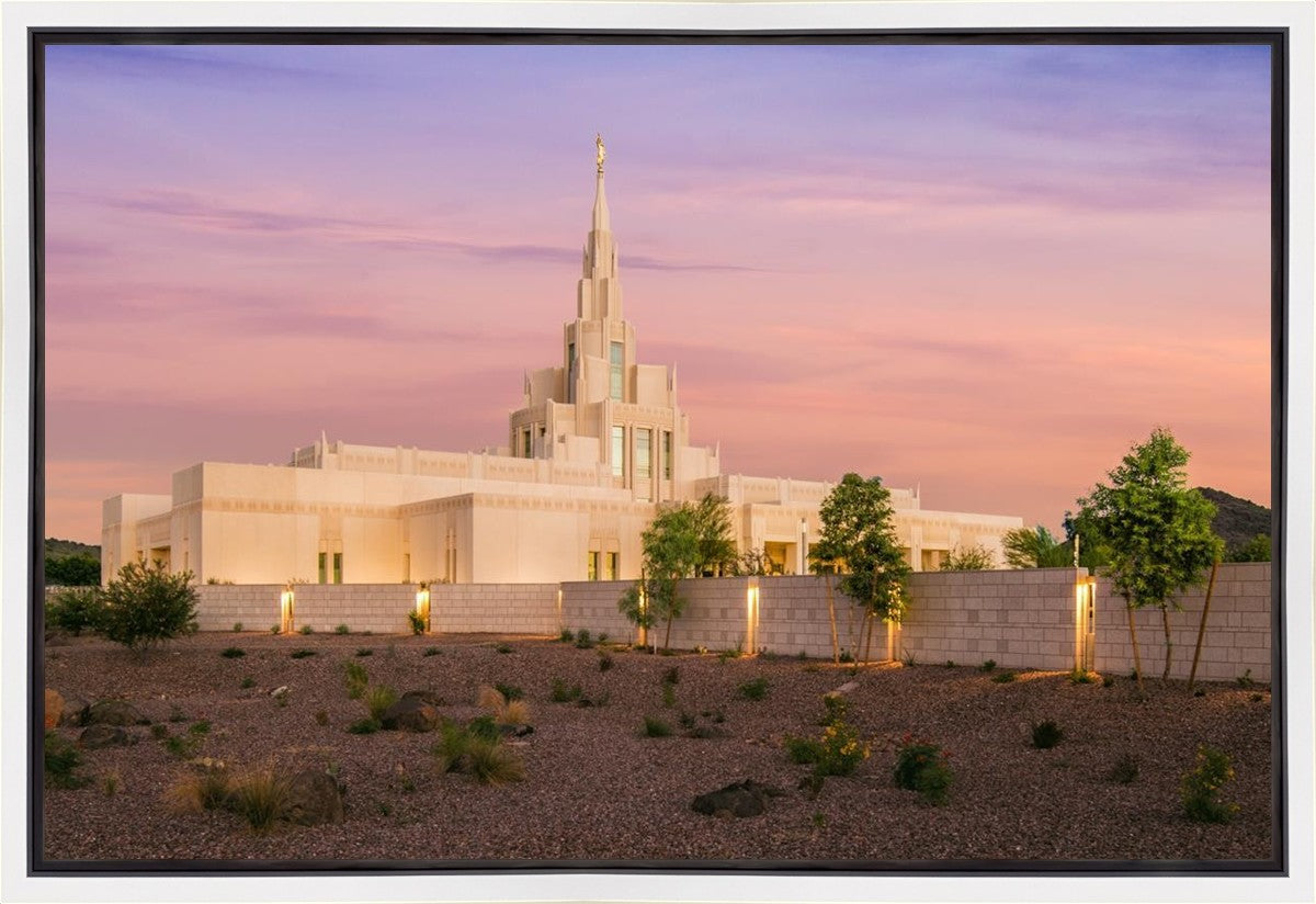 Phoenix Temple Dusk Gallery Wrap