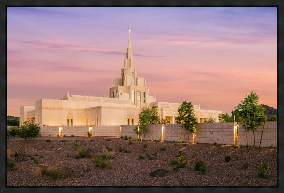 Phoenix Temple Dusk Gallery Wrap