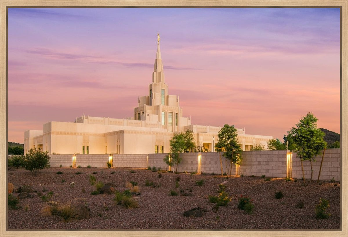 Phoenix Temple Dusk Gallery Wrap