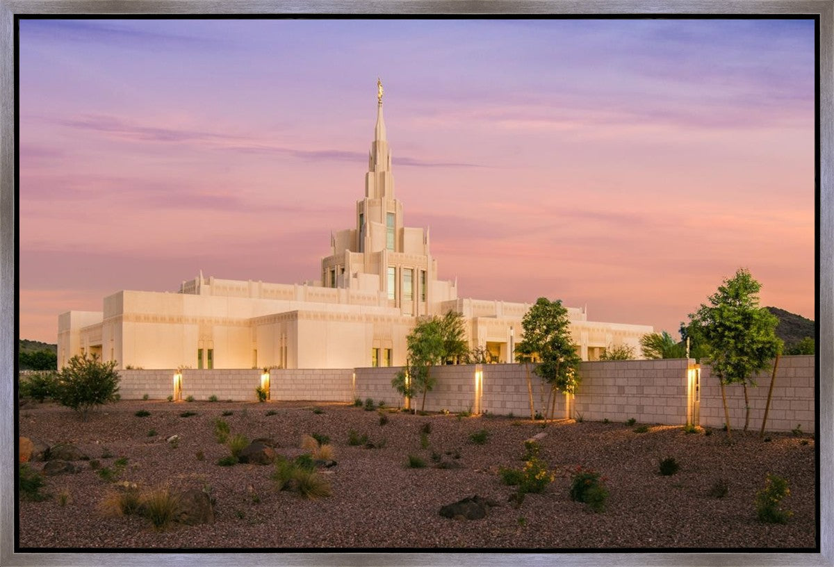 Phoenix Temple Dusk Gallery Wrap