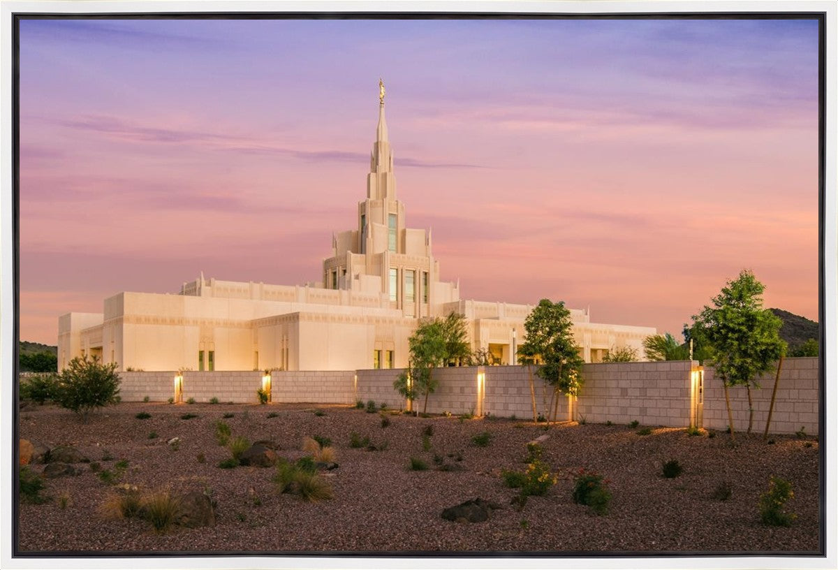 Phoenix Temple Dusk Gallery Wrap