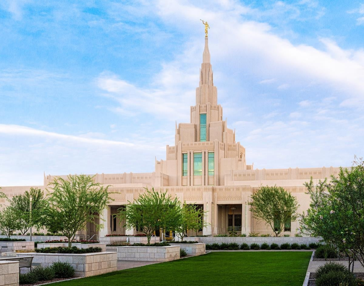 Phoenix Temple Windows of Heaven Gallery Wrap