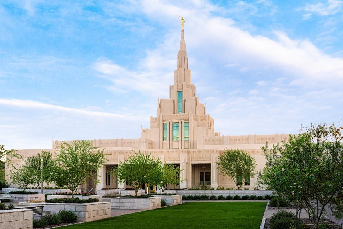 Phoenix Temple Windows of Heaven Gallery Wrap