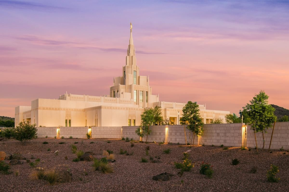 Phoenix Temple Dusk Gallery Wrap