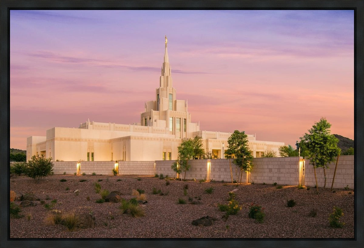 Phoenix Temple Dusk Gallery Wrap