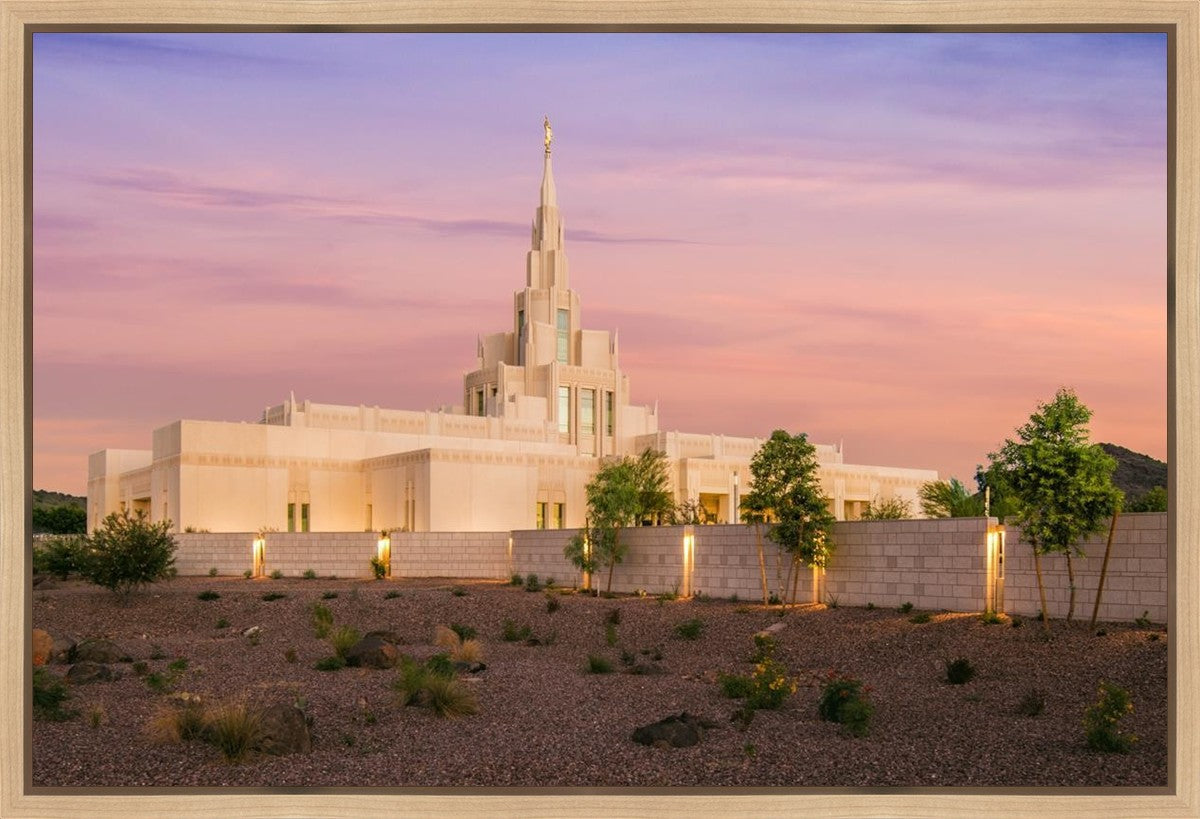 Phoenix Temple Dusk Gallery Wrap
